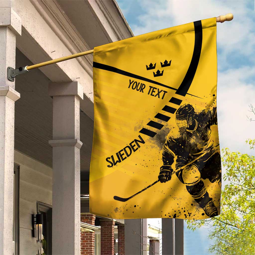 Sweden Ice Hockey Personalized Garden Flag Tre Kronor - GO Sweden