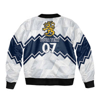 Suomi Ice Hockey Custom Bomber Jacket Scandinavian Mountains Inspired