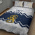 Suomi Ice Hockey Custom Quilt Bed Set Scandinavian Mountains Inspired