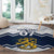 Suomi Ice Hockey Custom Round Carpet Scandinavian Mountains Inspired