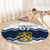 Suomi Ice Hockey Custom Round Carpet Scandinavian Mountains Inspired