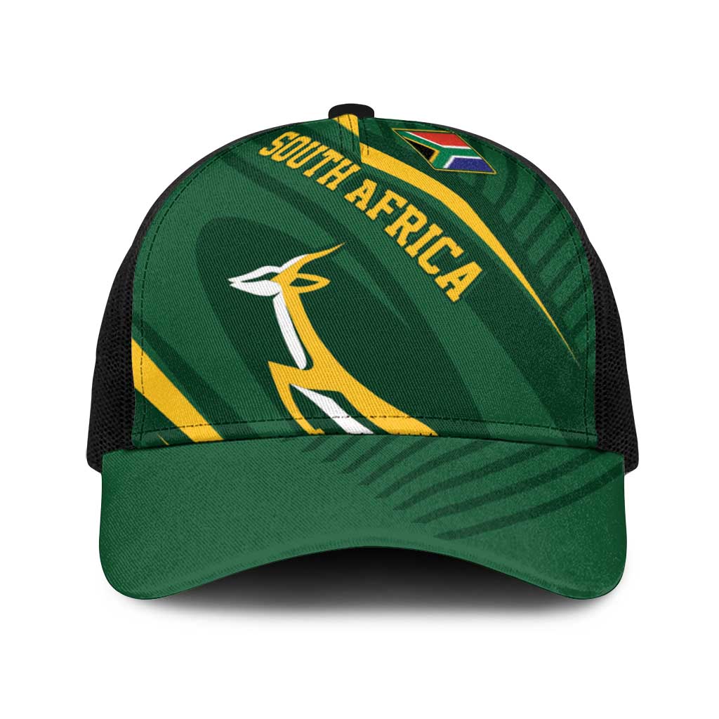 South Africa Rugby Bokke Baseball Net Cap Minimalism Style