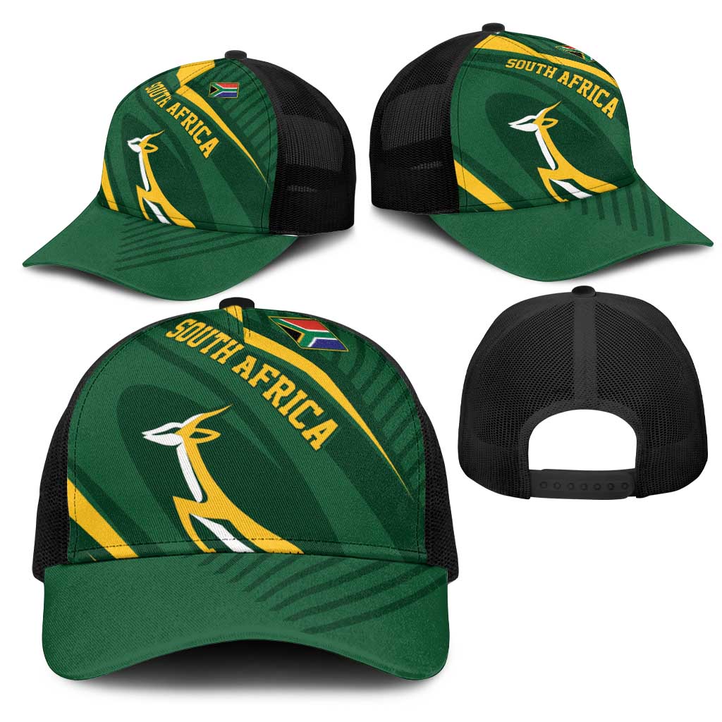 South Africa Rugby Bokke Mesh Trucker Cap Minimalism Style