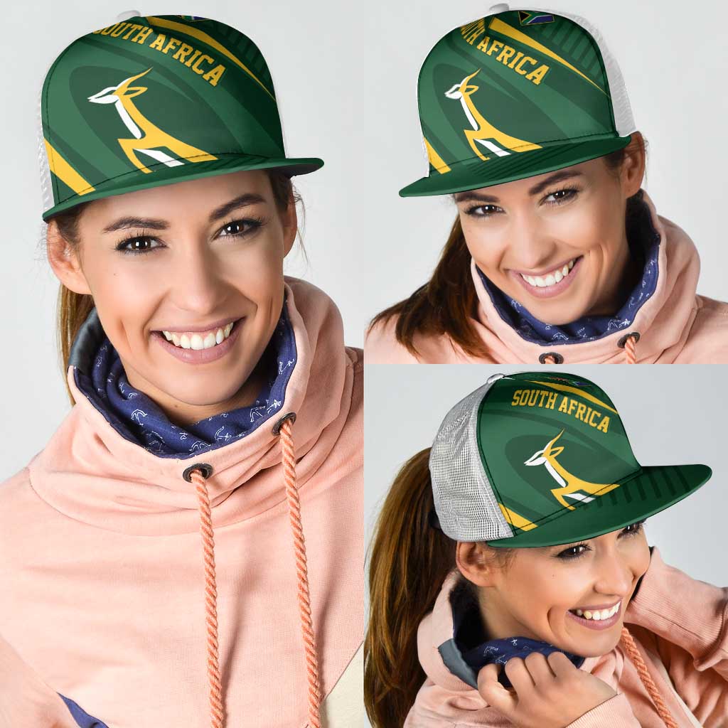 South Africa Rugby Bokke Mesh Trucker Cap Minimalism Style