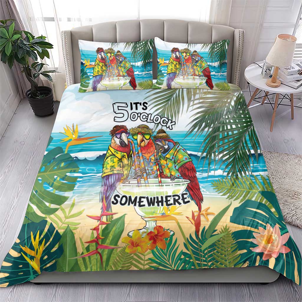 It's 5 o'clock Somewhere Bedding Set Beach Party - Wonder Print Shop