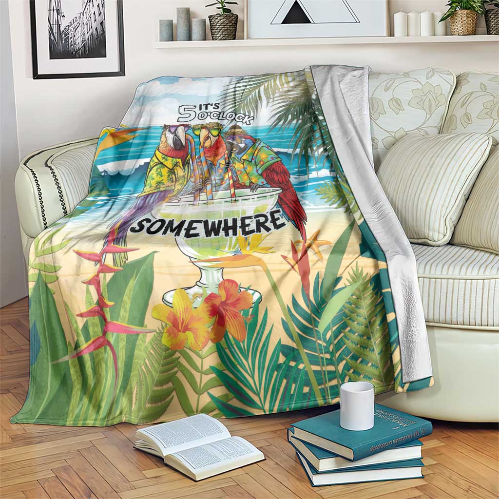 It's 5 o'clock Somewhere Blanket Beach Party - Wonder Print Shop