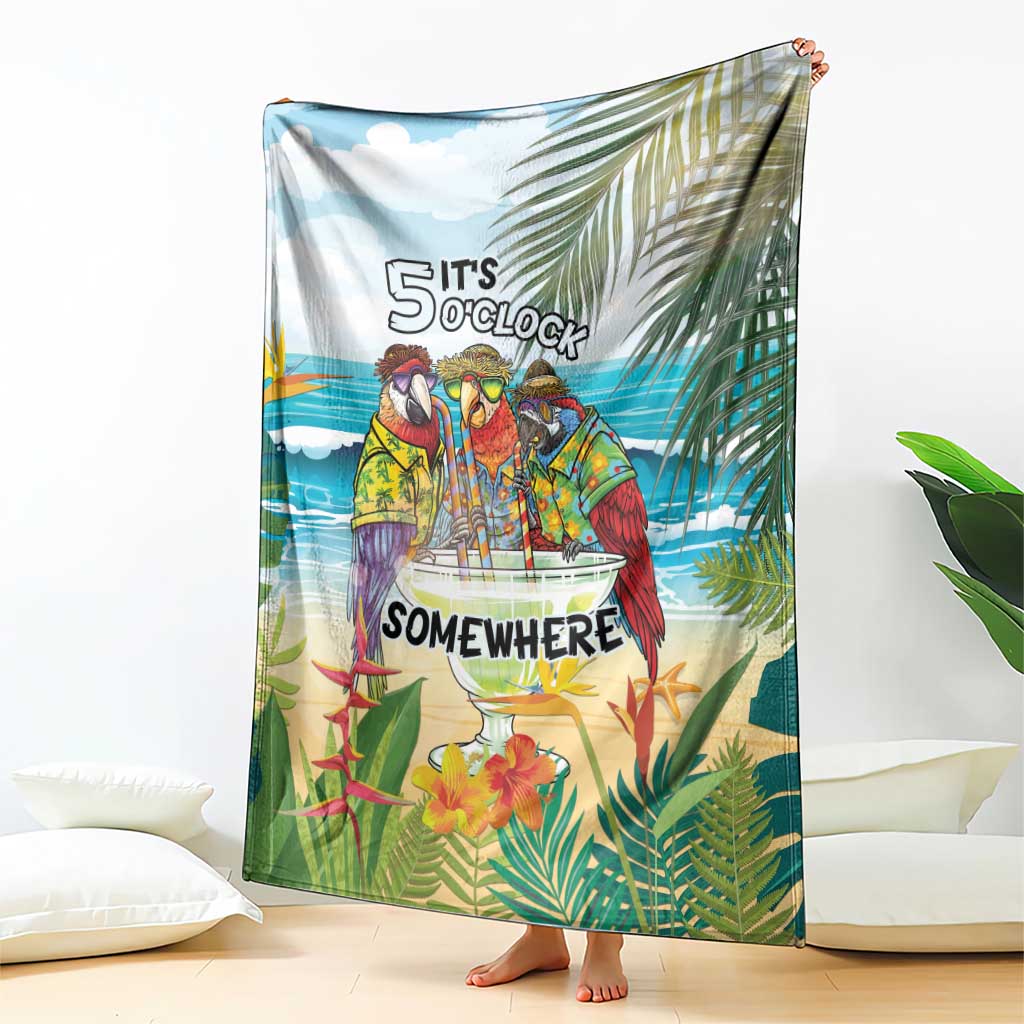 It's 5 o'clock Somewhere Blanket Beach Party - Wonder Print Shop