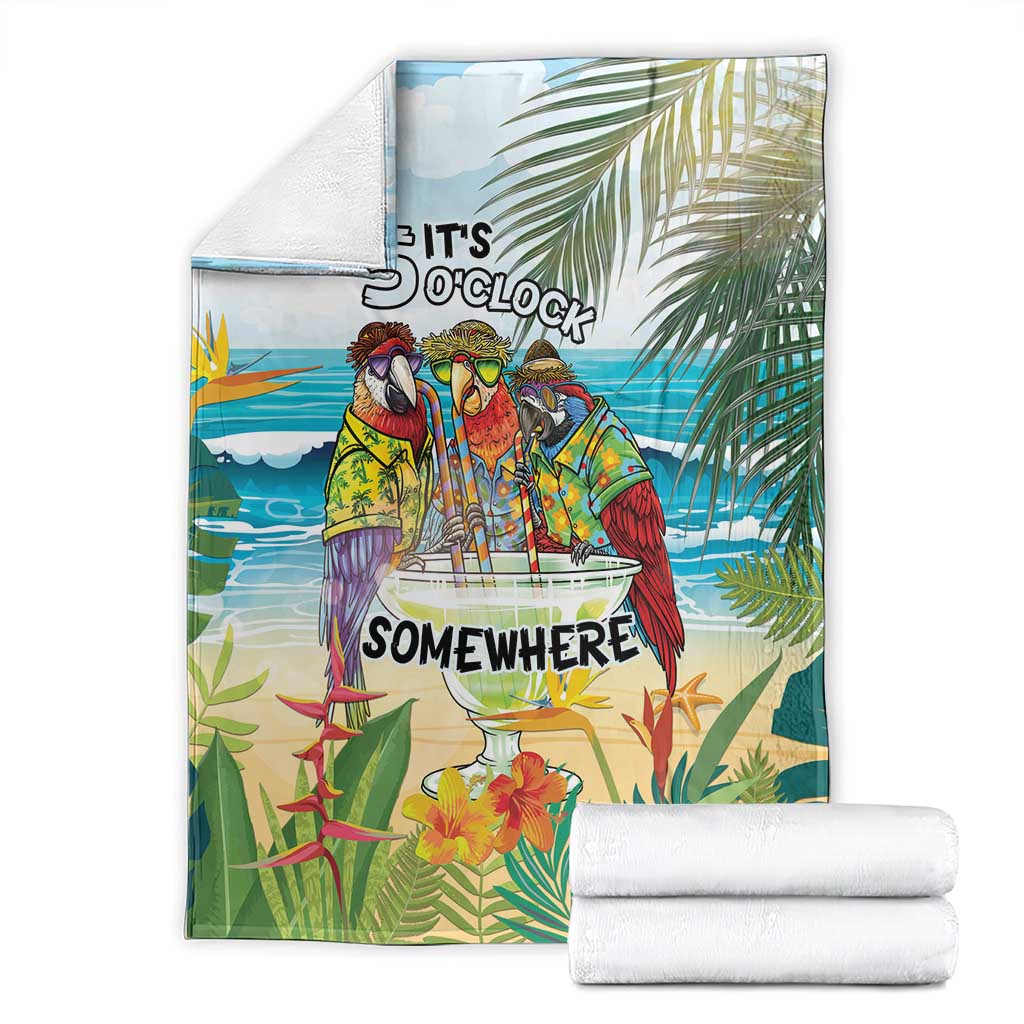It's 5 o'clock Somewhere Blanket Beach Party - Wonder Print Shop