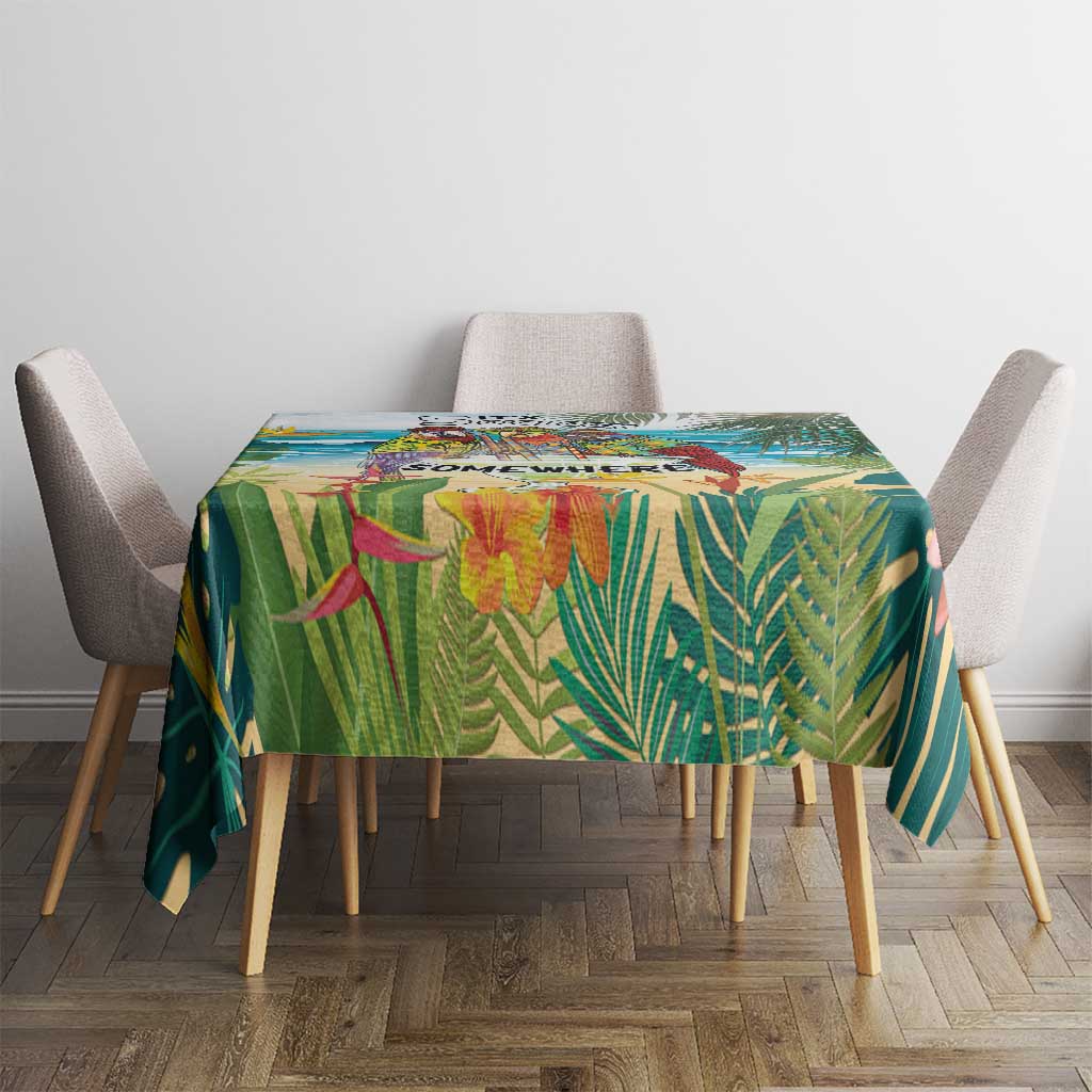 It's 5 o'clock Somewhere Tablecloth Beach Party - Wonder Print Shop