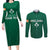 Personalised Ireland Rugby Couples Matching Long Sleeve Bodycon Dress and Long Sleeve Button Shirts World Cup 2023 GO Shamrocks LT7 - Wonder Print Shop