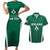 Personalised Ireland Rugby Couples Matching Short Sleeve Bodycon Dress and Hawaiian Shirt World Cup 2023 GO Shamrocks LT7 - Wonder Print Shop