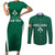 Personalised Ireland Rugby Couples Matching Short Sleeve Bodycon Dress and Long Sleeve Button Shirts World Cup 2023 GO Shamrocks LT7 - Wonder Print Shop