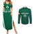 Personalised Ireland Rugby Couples Matching Summer Maxi Dress and Long Sleeve Button Shirts World Cup 2023 GO Shamrocks LT7 - Wonder Print Shop