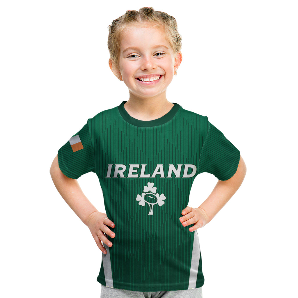 Personalised Ireland Rugby Kid T Shirt World Cup 2023 GO Shamrocks - Wonder Print Shop