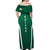 Personalised Ireland Rugby Off Shoulder Maxi Dress World Cup 2023 GO Shamrocks - Wonder Print Shop