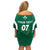 Personalised Ireland Rugby Off Shoulder Short Dress World Cup 2023 GO Shamrocks - Wonder Print Shop