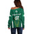 Personalised Ireland Rugby Off Shoulder Sweater World Cup 2023 GO Shamrocks - Wonder Print Shop