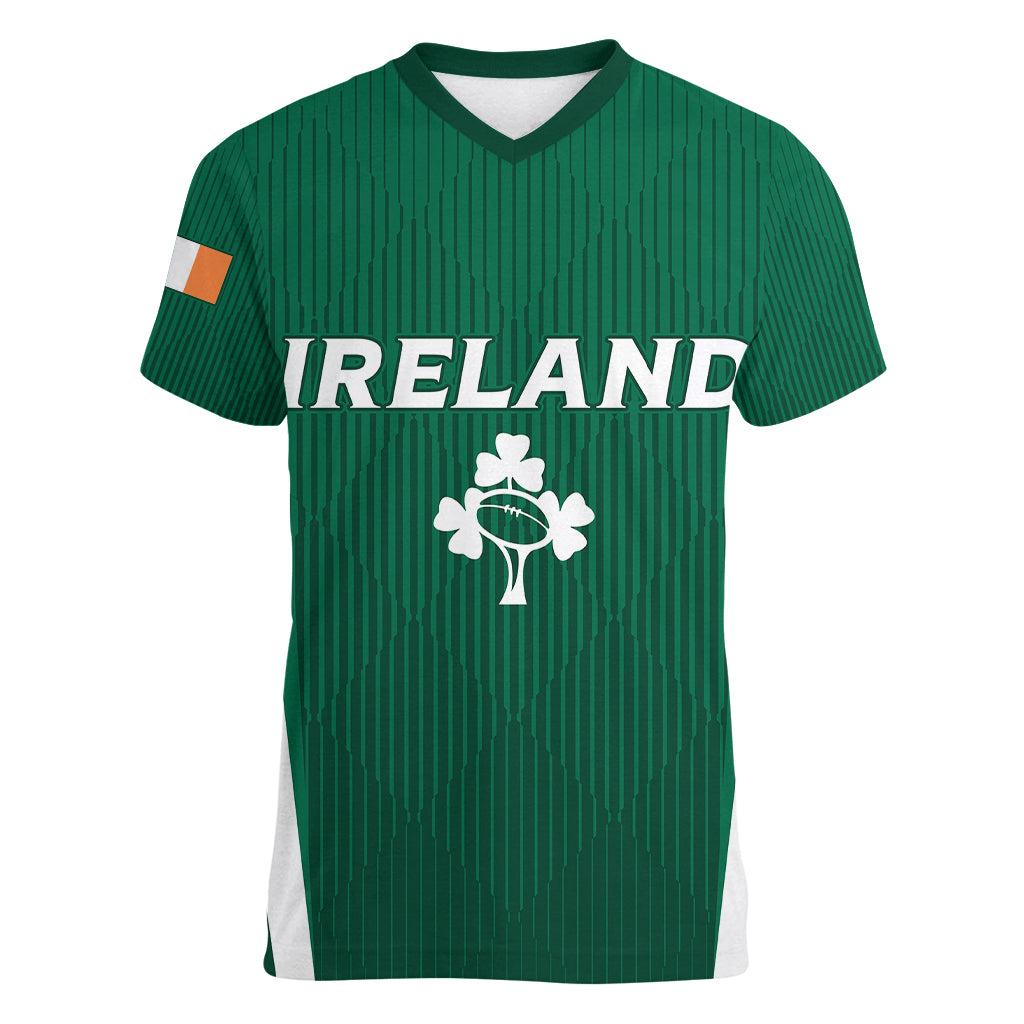 personalised-ireland-rugby-women-v-neck-t-shirt-world-cup-2023-go-shamrocks