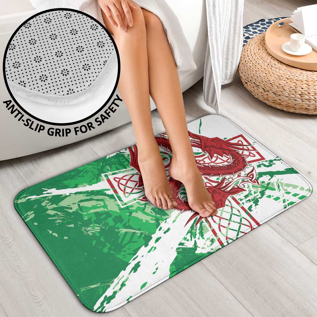 Wales Cymru Am Byth Bathroom Set Celtic Dragon Triskelion - Wonder Print Shop