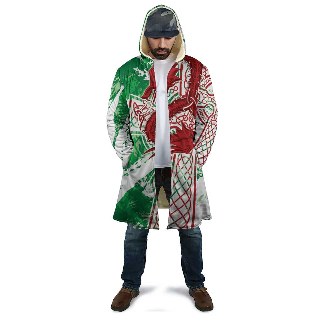 Wales Cymru Am Byth Cloak Celtic Dragon Triskelion - Wonder Print Shop