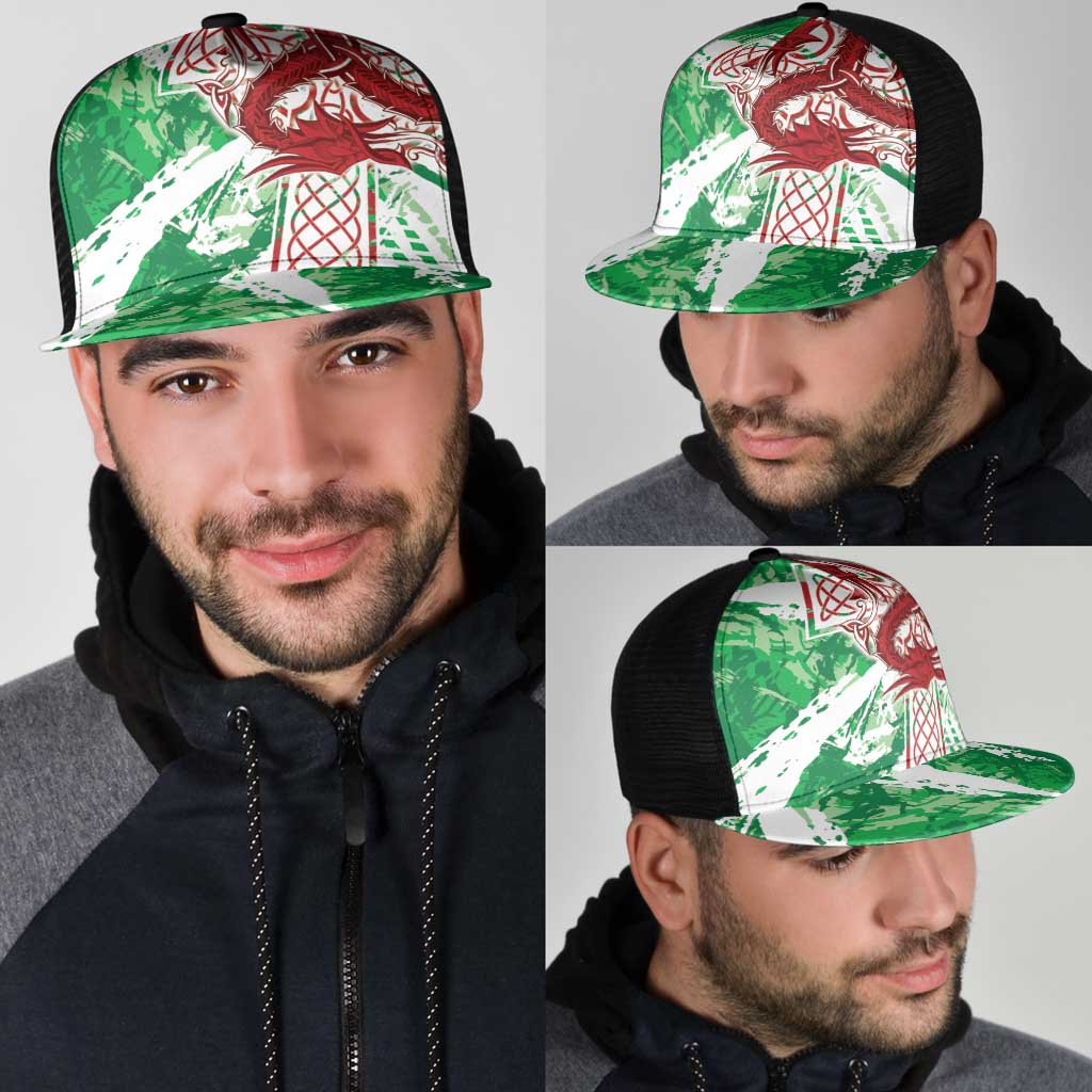 Wales Cymru Am Byth Mesh Trucker Cap Celtic Dragon Triskelion - Wonder Print Shop