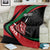 Kenya Mashujaa Day Personalized Blanket Lion Warrior with Masai Shield