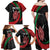 Kenya Mashujaa Day Personalized Family Matching Off Shoulder Maxi Dress and Hawaiian Shirt Lion Warrior with Masai Shield LT7 - Wonder Print Shop