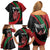 Kenya Mashujaa Day Personalized Family Matching Off Shoulder Short Dress and Hawaiian Shirt Lion Warrior with Masai Shield LT7 - Wonder Print Shop