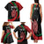 Kenya Mashujaa Day Personalized Family Matching Tank Maxi Dress and Hawaiian Shirt Lion Warrior with Masai Shield - Wonder Print Shop