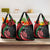 Kenya Mashujaa Day Personalized Grocery Bag Lion Warrior with Masai Shield