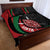 Kenya Mashujaa Day Personalized Quilt Bed Set Lion Warrior with Masai Shield - Wonder Print Shop