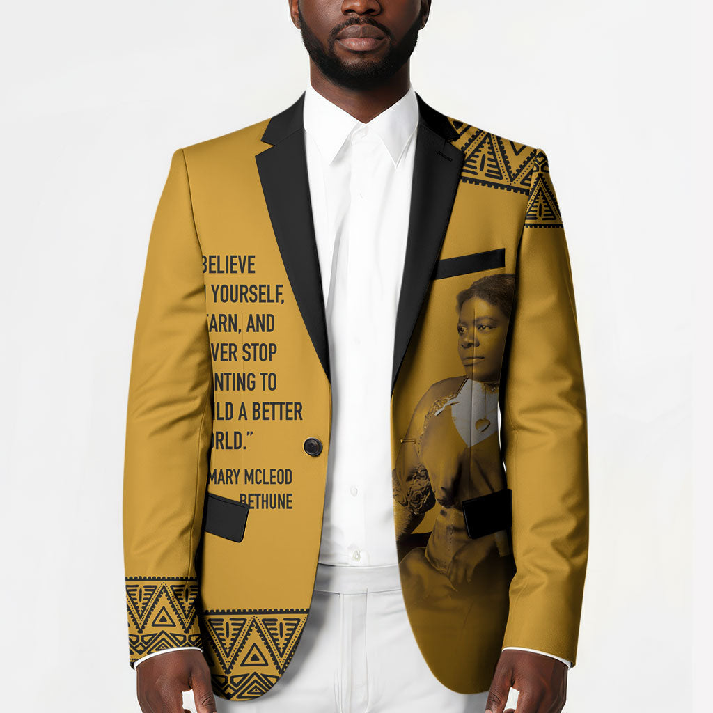 African American Activist Blazer Famous Quotes - Madam Bethune