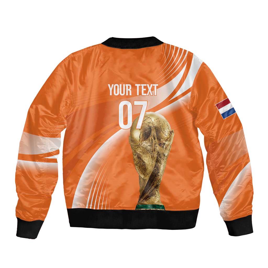 Netherlands Custom Orange Lions WC2026 Bomber Jacket - Wonder Print Shop