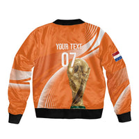 Netherlands Custom Orange Lions WC2026 Bomber Jacket - Wonder Print Shop