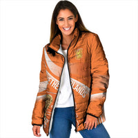 Netherlands Custom Orange Lions WC2026 Padded Jacket - Wonder Print Shop