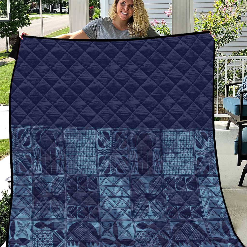 Yoruba Adire Eleko Patterns Quilt Indigo Vintage