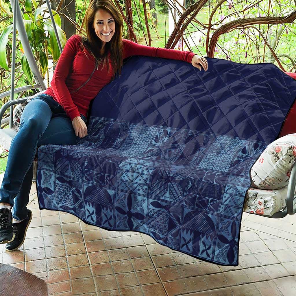 Yoruba Adire Eleko Patterns Quilt Indigo Vintage