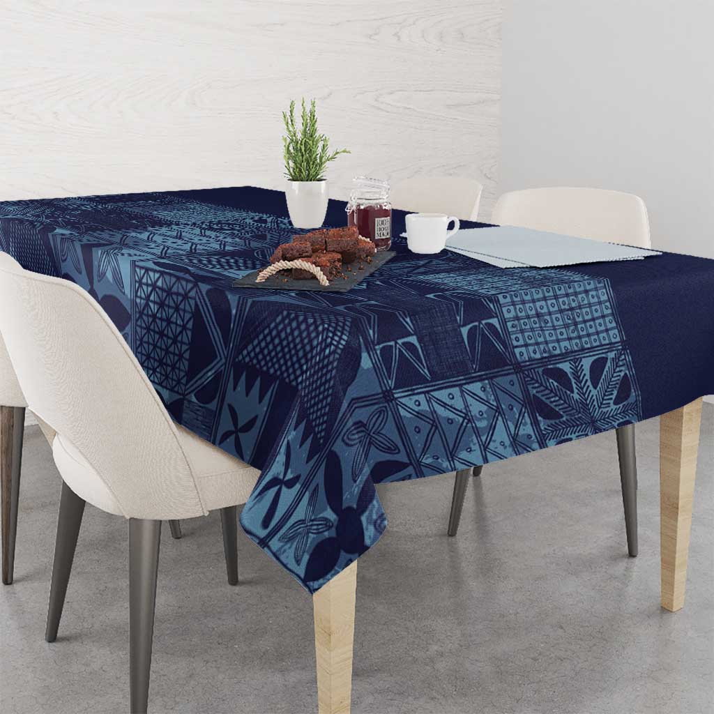 Yoruba Adire Eleko Patterns Tablecloth Indigo Vintage