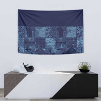 Yoruba Adire Eleko Patterns Tapestry Indigo Vintage