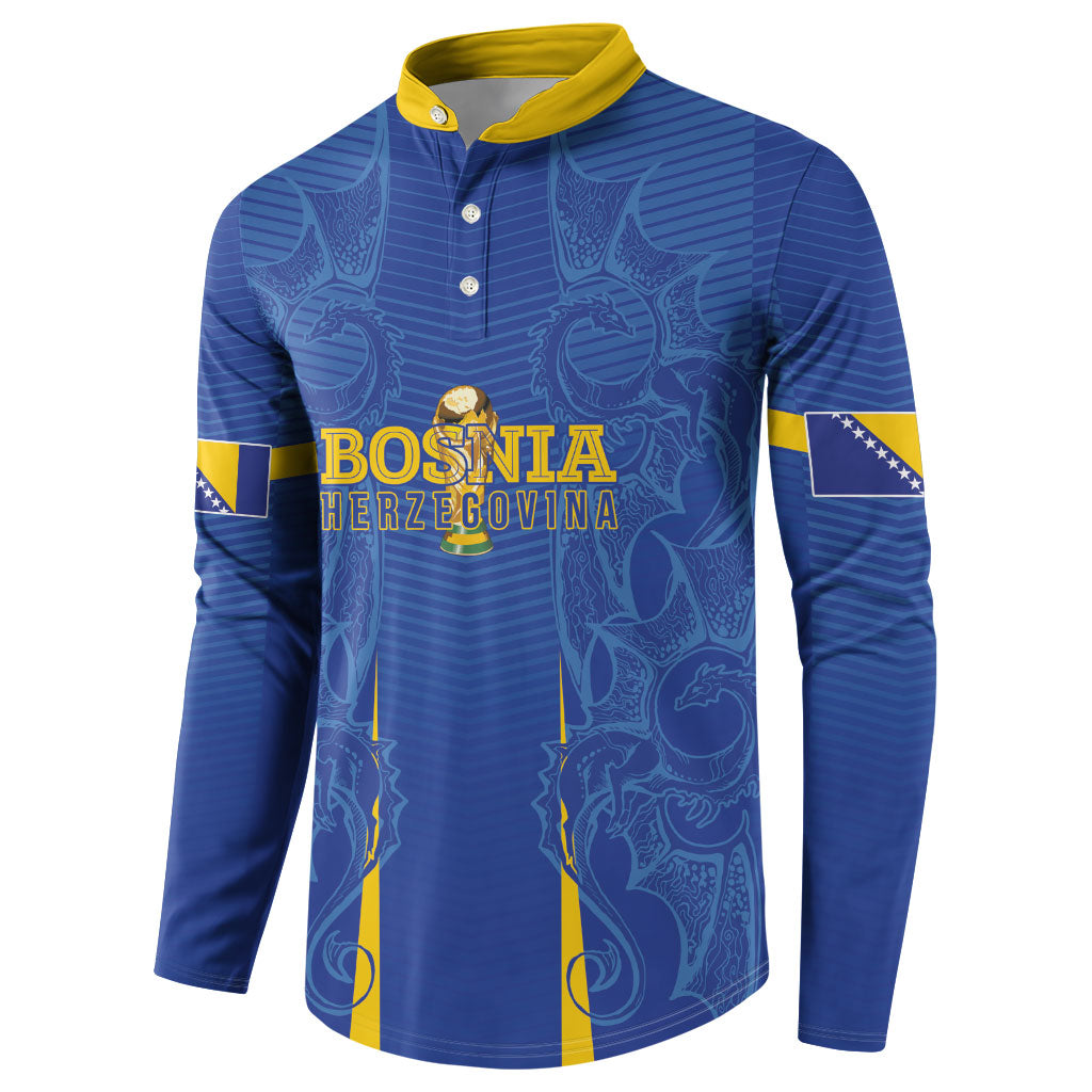Bosnia WC2026 Football Custom Button Sweatshirt Dragons Return