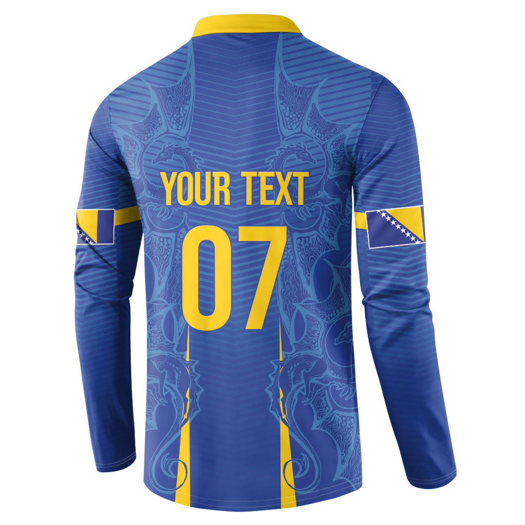 Bosnia WC2026 Football Custom Button Sweatshirt Dragons Return