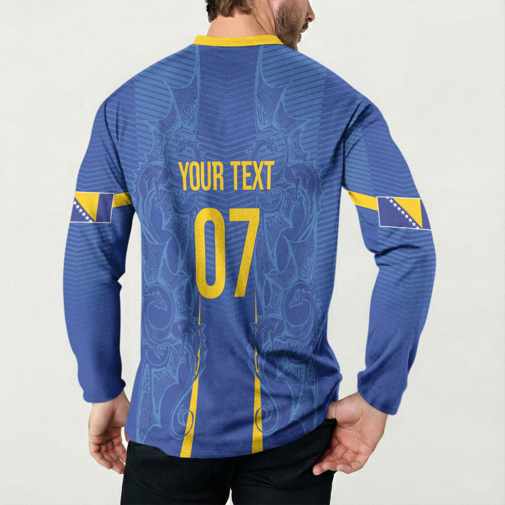 Bosnia WC2026 Football Custom Button Sweatshirt Dragons Return