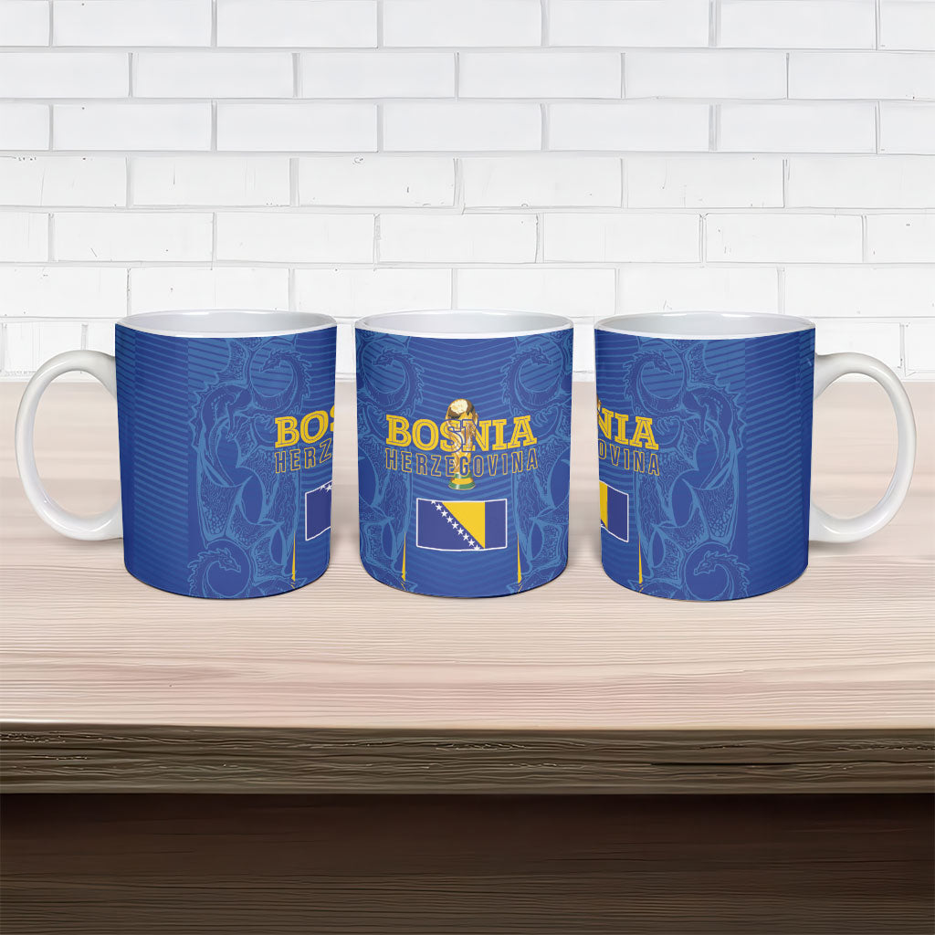 Bosnia WC2026 Football Ceramic Mug Dragons Return
