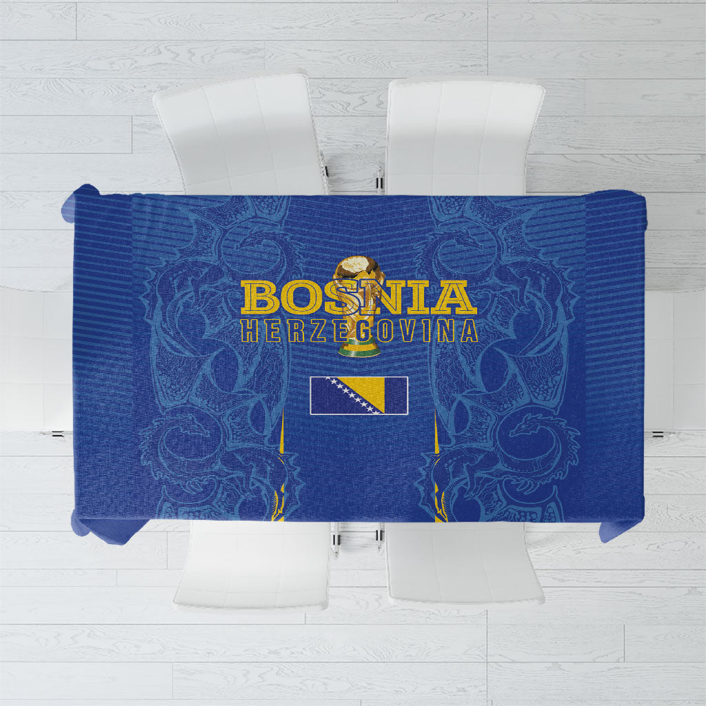 Bosnia WC2026 Football Tablecloth Dragons Return