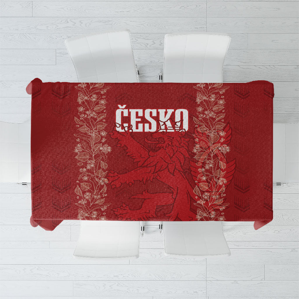 Czechia WC2026 Football Tablecloth Cesko Lions