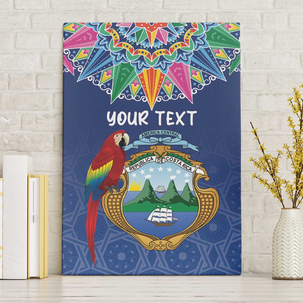 Pura Vida Costa Rica Personalized Canvas Wall Art Oxcart Ornate Inspired - Wonder Print Shop