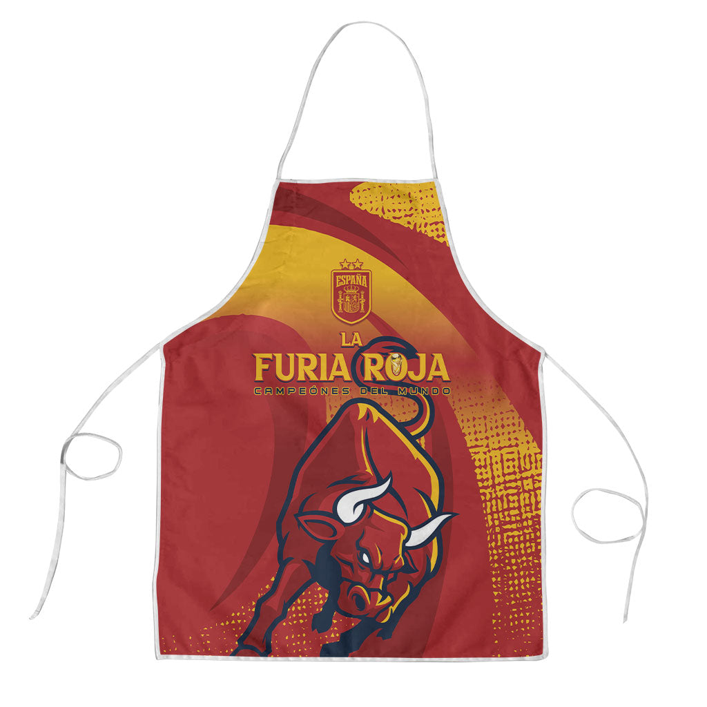 La Furia Roja Campeones del Mundo Apron Espana El Toro