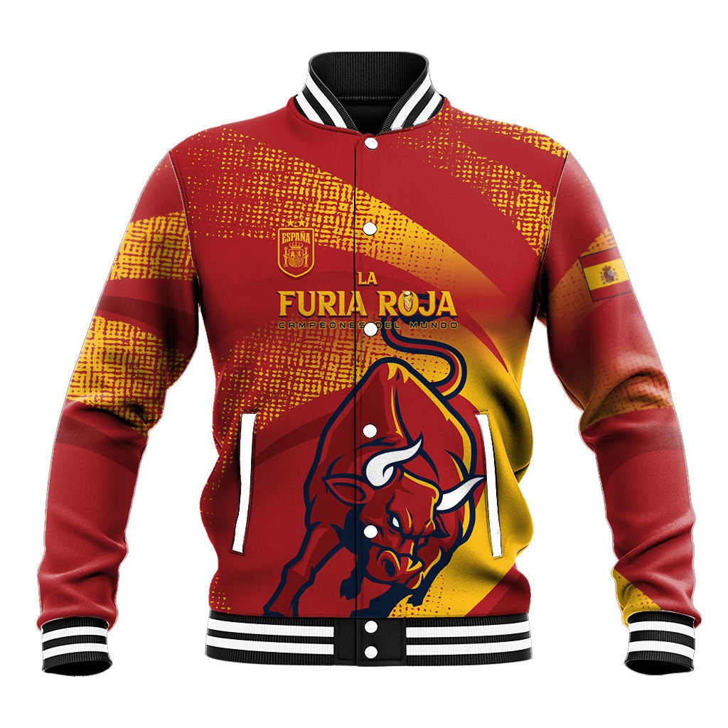 La Furia Roja Custom Campeones del Mundo Baseball Jacket Espana El Toro