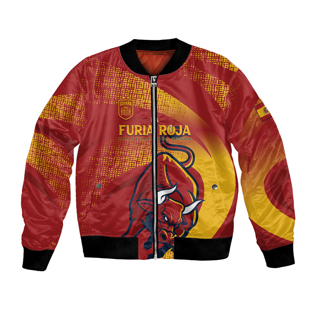 La Furia Roja Custom Campeones del Mundo Bomber Jacket Espana El Toro