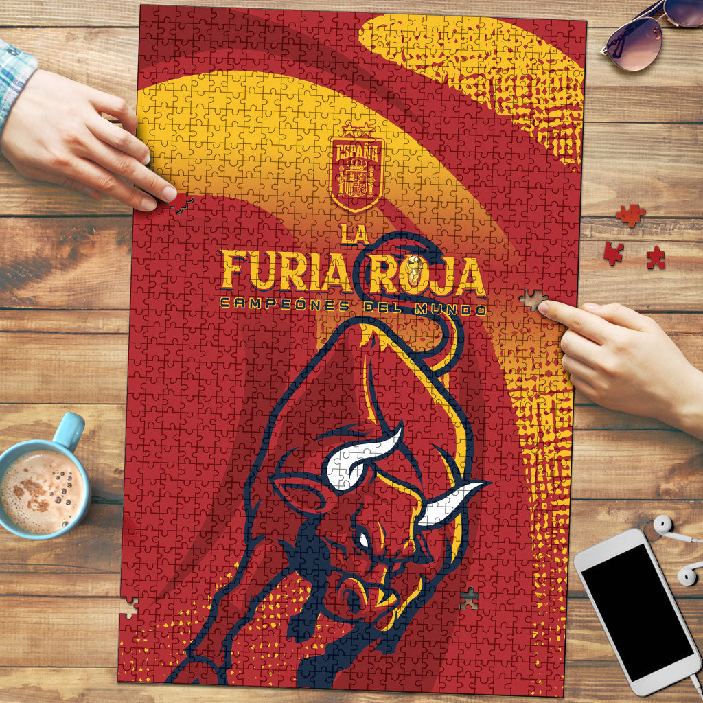 La Furia Roja Campeones del Mundo Puzzle Espana El Toro